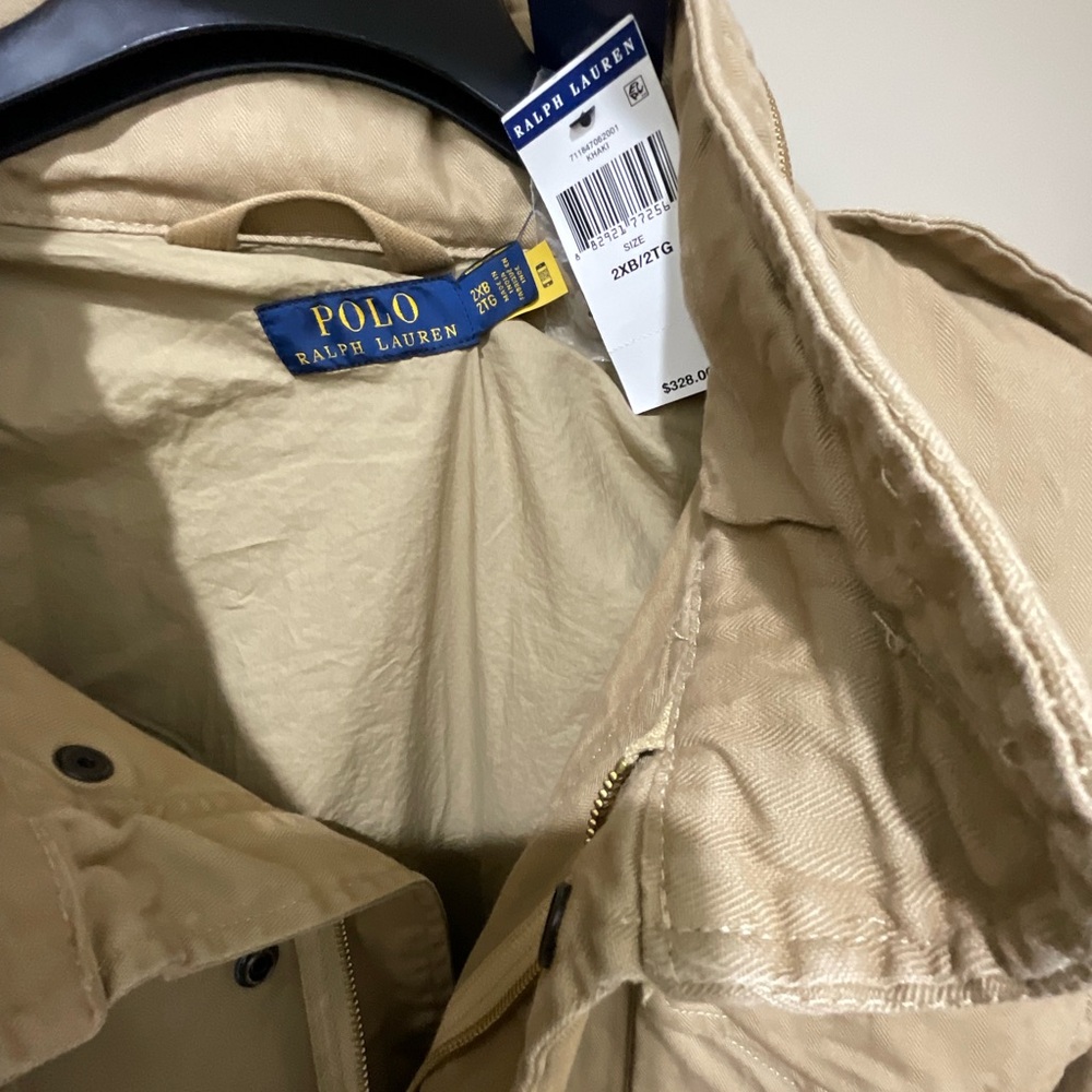 Polo Ralph Lauren Khaki Military Field Jacket XXB new with tags. - Picture 5 of 14